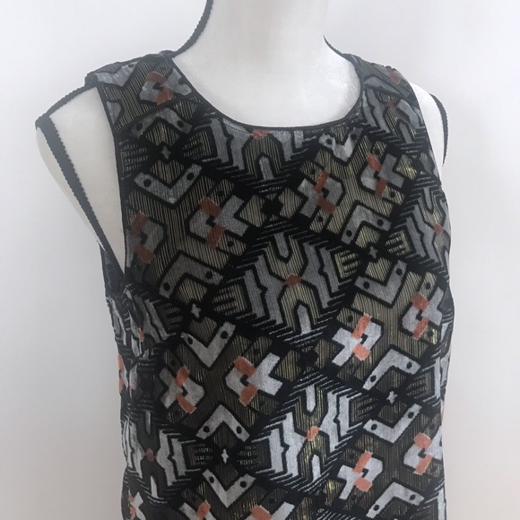 •Anthropologie• Meadow Rue Art Deco Velvet Tank - Picture 3 of 8